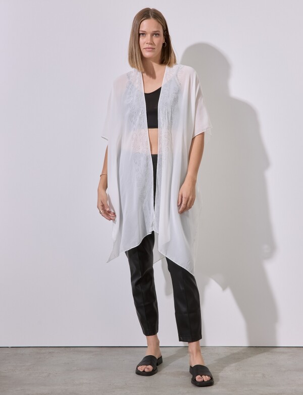 Kimono Brillos BLANCO