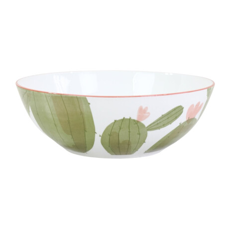 Bowl ensaladera de ceramica con diseño de cactus Bowl ensaladera de ceramica con diseño de cactus