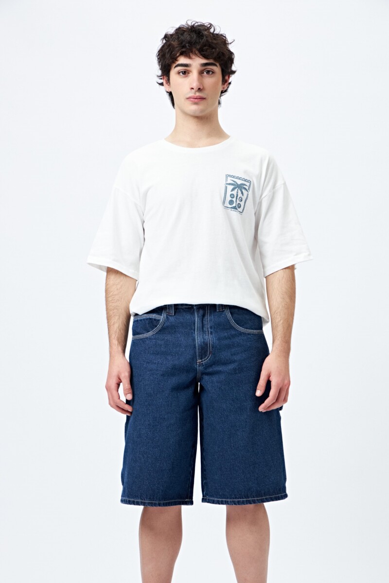 BERMUDA DETALLE Azul Oscuro