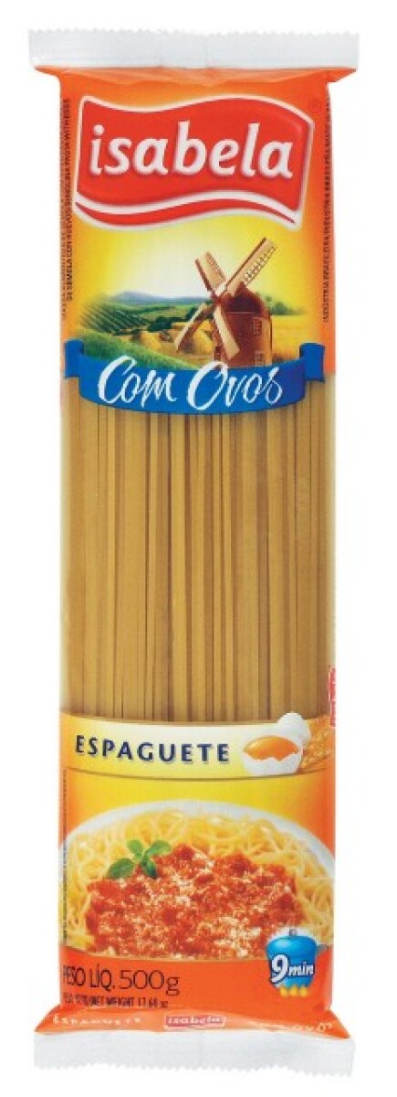FIDEOS AL HUEVO ISABELA 500G SPAGUETTI 