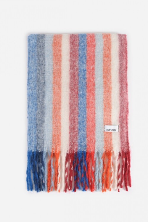 Bufanda franjas multicolor