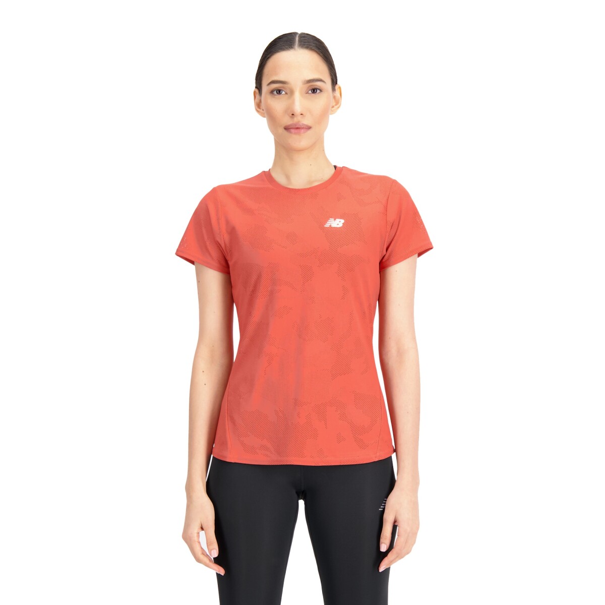 Remera New Balance de Dama - Q Speed - WT33281ASU - RED 