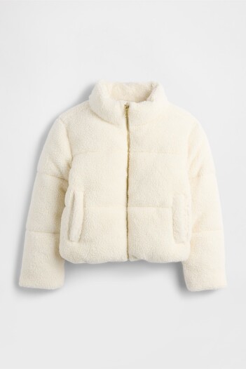 Campera Puffer Corderito Niña Chino