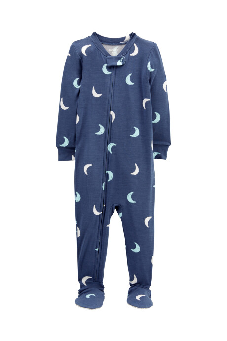 Pijama una pieza con pie diseño lunas línea PurelySoft Sin color