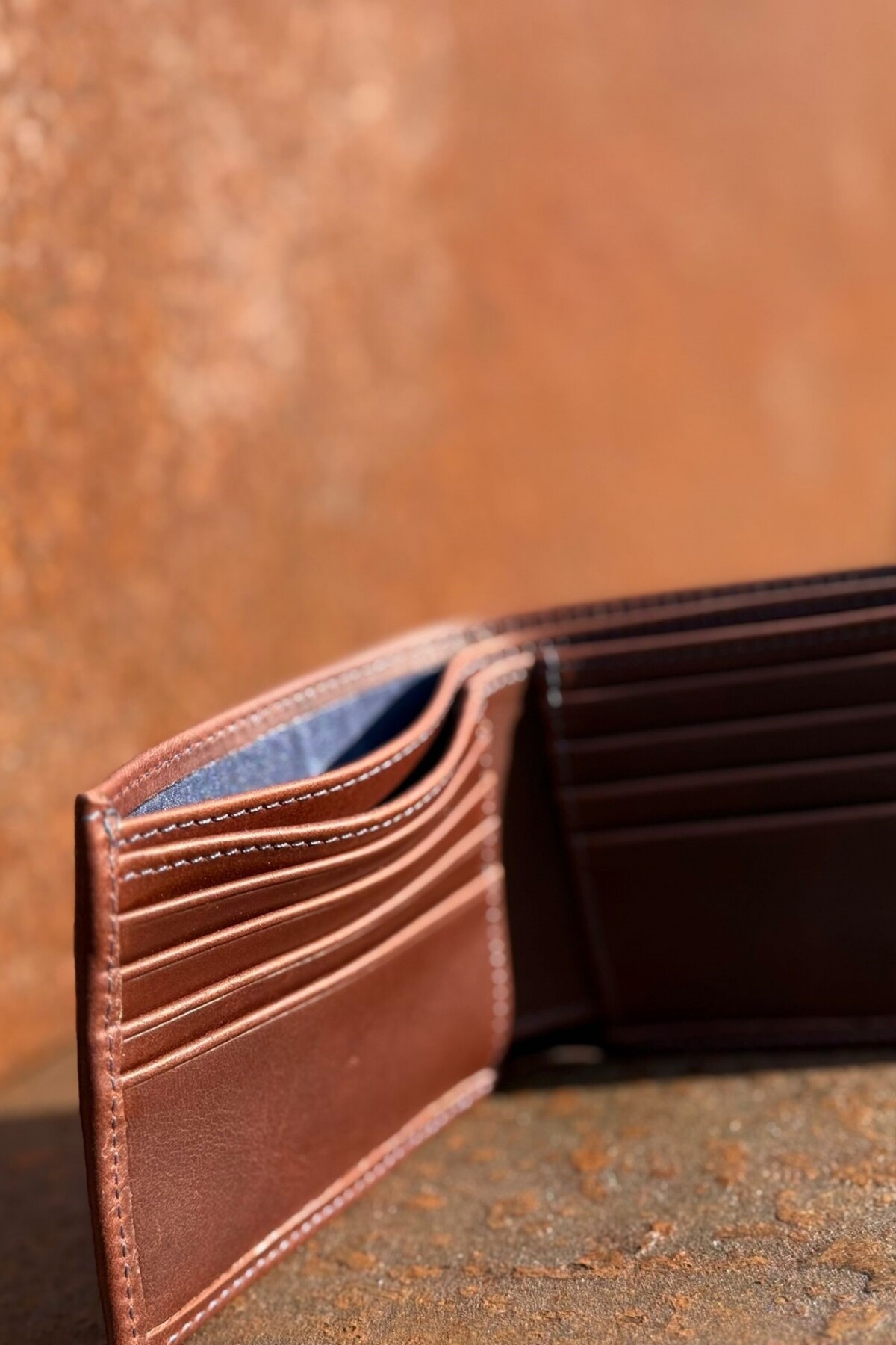 Billetera Men Chocolate / Azul