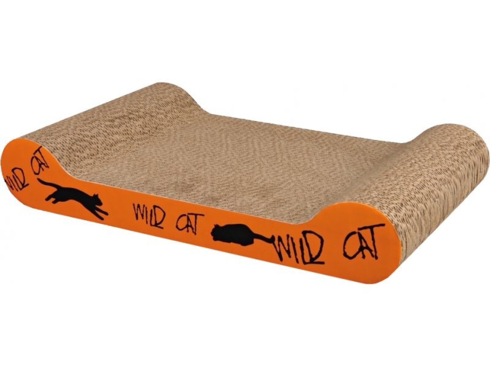 SCRATCHING CARDBOARD, CATNIP, 41 × 7 × 24 CM, BLUE 
