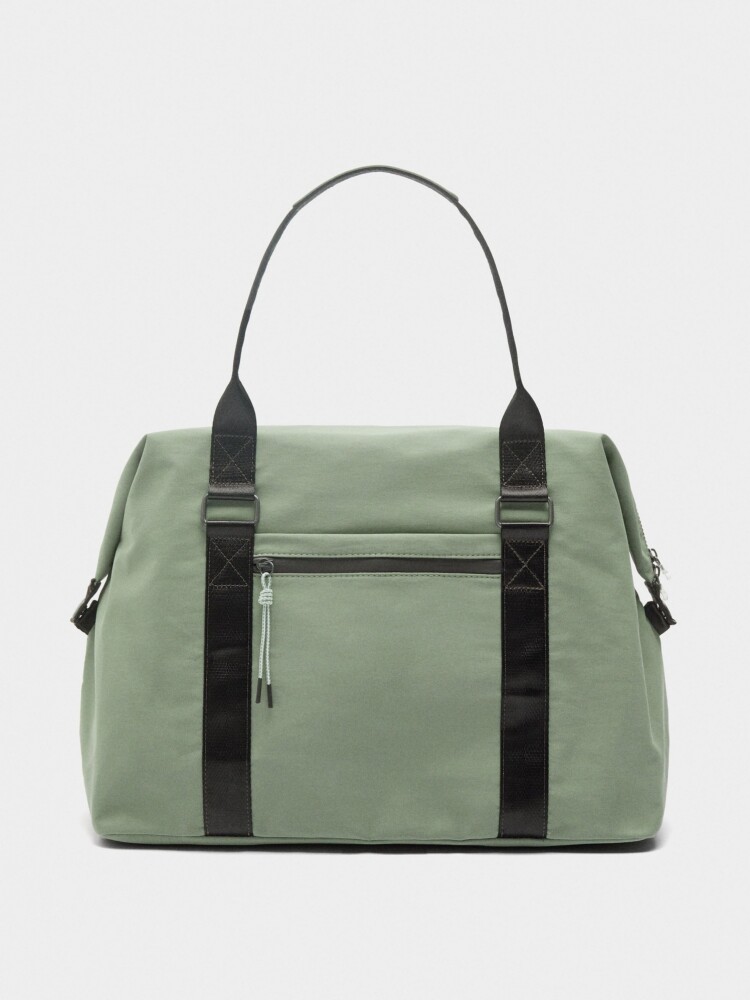 Bolso De Fin De Semana De Nylon verde