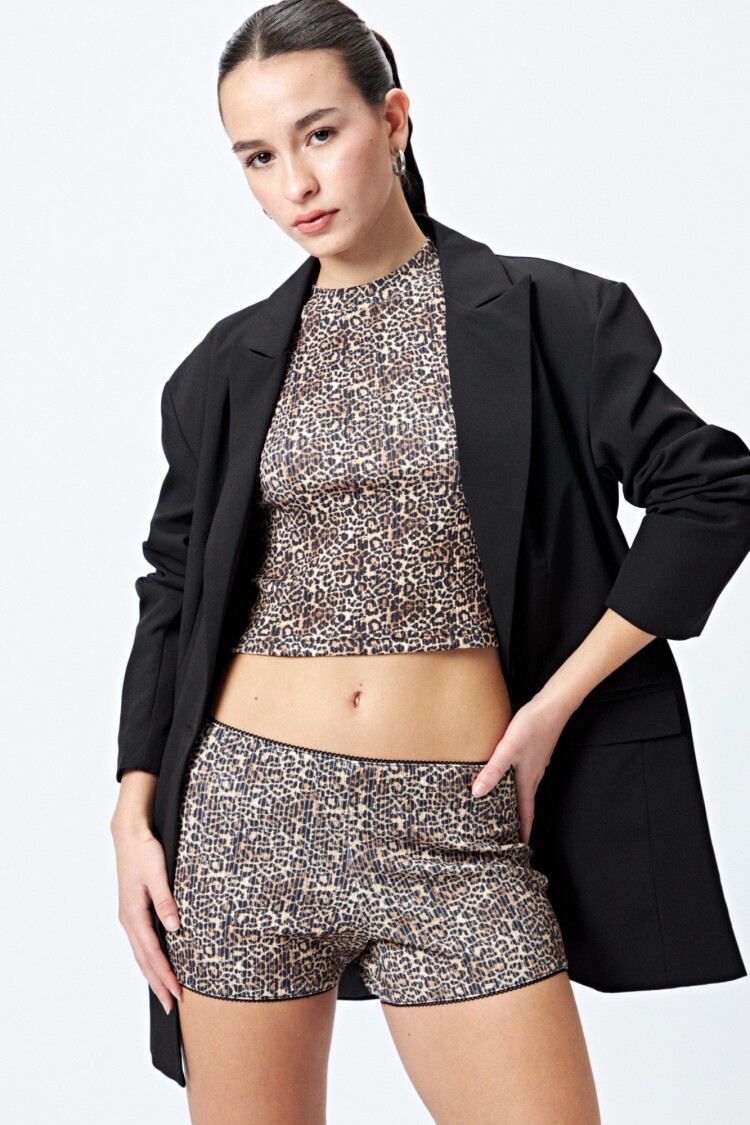SHORT MERCY Animal Print