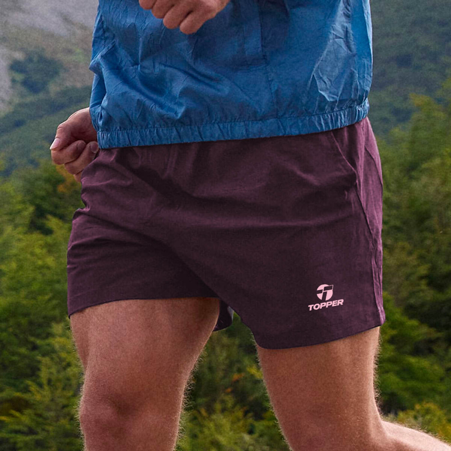 Short Deportivo Topper Bermuda Training Para Hombre Bordeaux