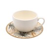 TAZA BCA C/PLATO HJA BEIGE COMB EUDORA P/TE 250ML Unica