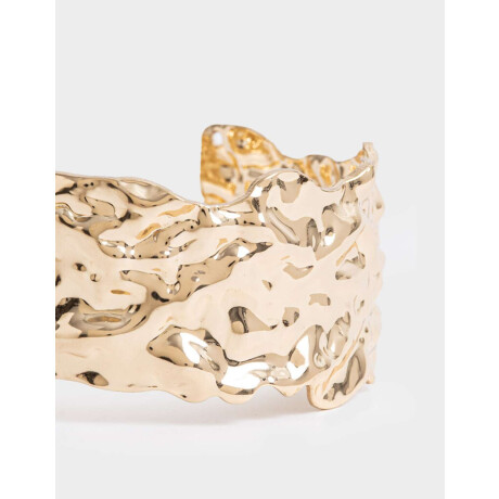 Brazalete De Metal Dorado