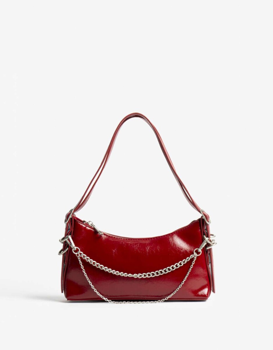 Cartera Formato Bandolera - Rojo Medio 