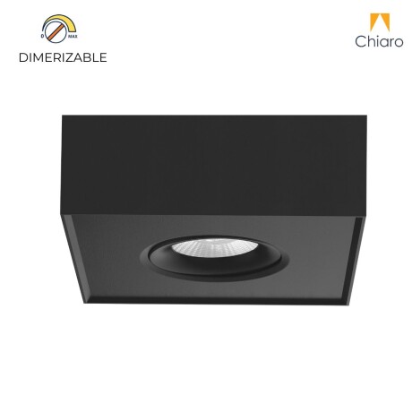 Aplique spot led Cubo chato 8w móvil Dimerizable 2700K NEGRO