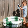 PISCINA REDONDA 2 AROS striped green