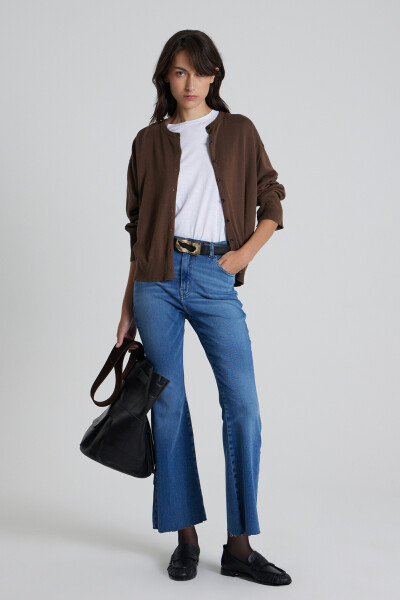 FLARE CROP ALCIONE A Azul