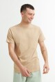 Remera cuello redondo BEIGE