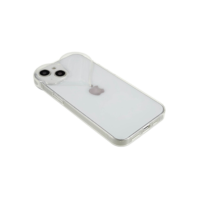 Protector iPhone 13/14 transparente con corazón Protector Iphone 13/14 Transparente Con Corazón