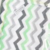 Manta Bebe Polar- Rayas Zig Zag Verde