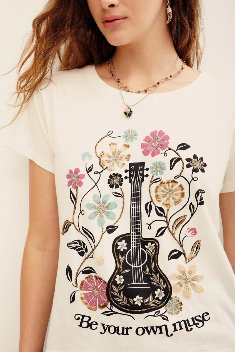 REMERA SUNSET STRINGS Crudo