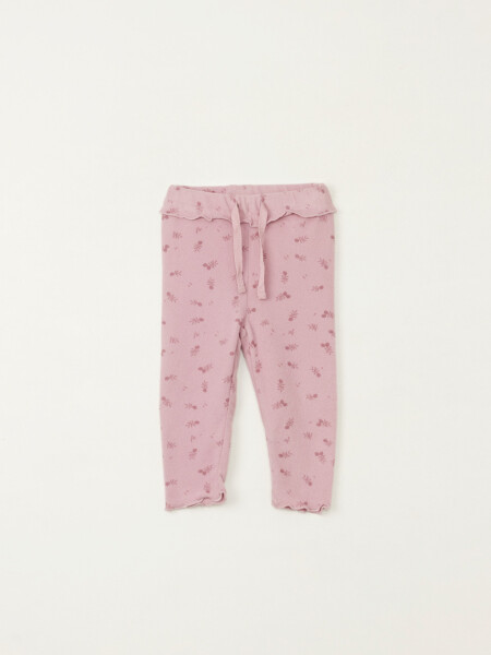 Set remera y pantalón lanilla Rosa