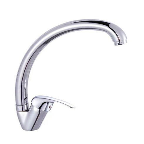 Monocomando Cocina Cromado En Zinc Aqa 000