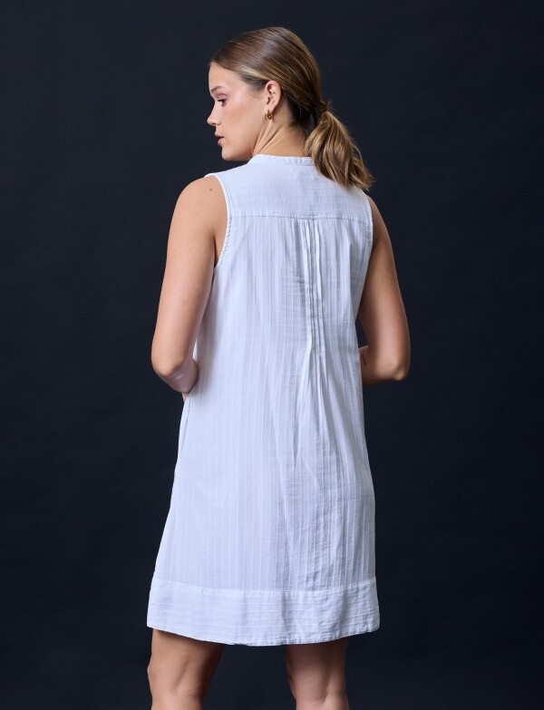 Vestido Botones BLANCO