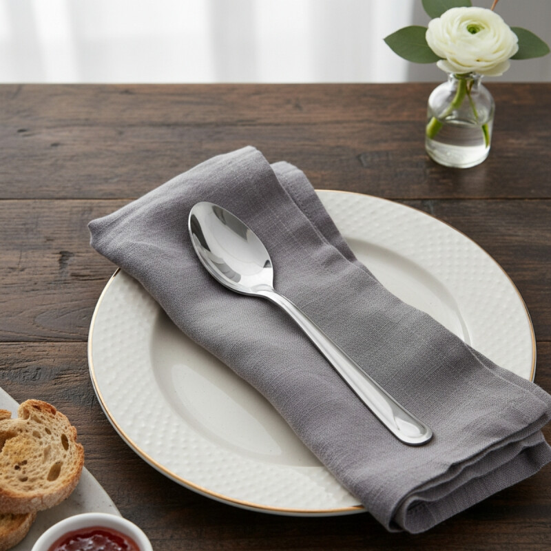 Set x6 mini cucharas PLATEADO