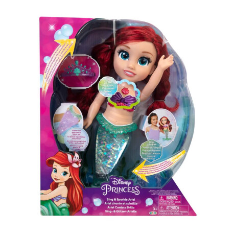 Muñeca Disney Princess Ariel Canta y Brilla