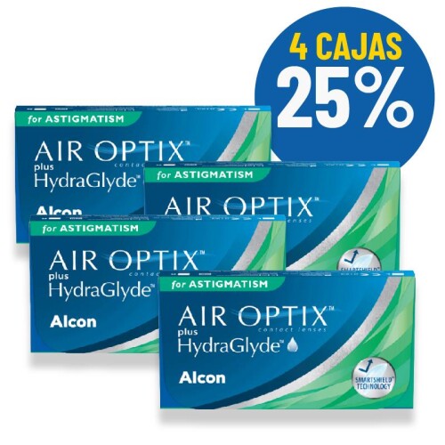 Set Air Optix Toric X4 Cajas Blanco