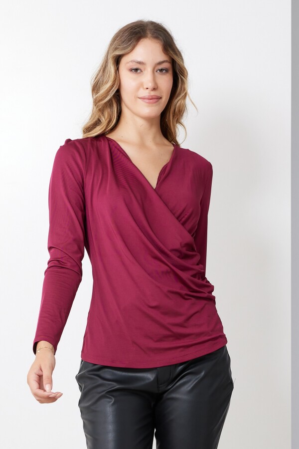 Blusa Cruzada BORDEAUX