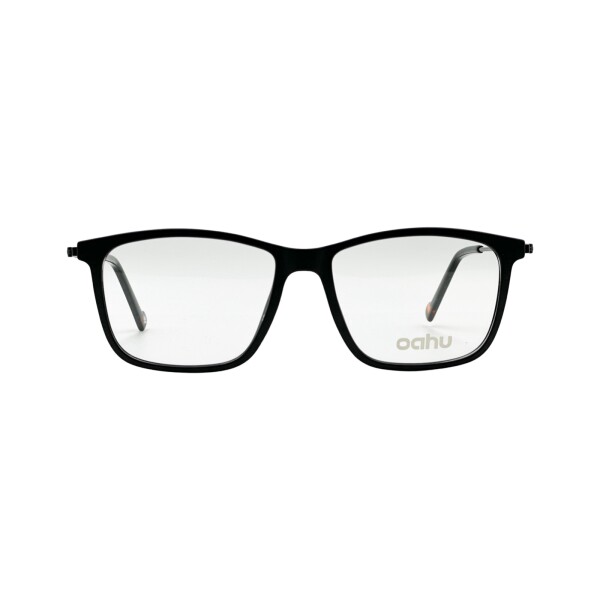 Oahu Rectangular Negro Mate Frente Acetato Patilla Metal Oahu Rectangular Negro Mate Frente Acetato Patilla Metal