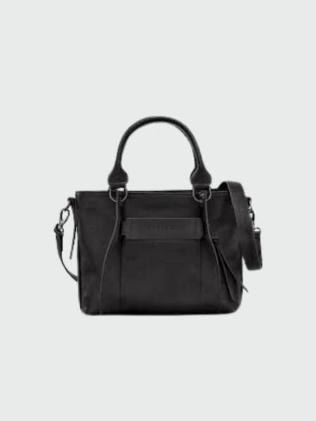 Longchamp -Cartera de cuero con correa extraible, 3D 0