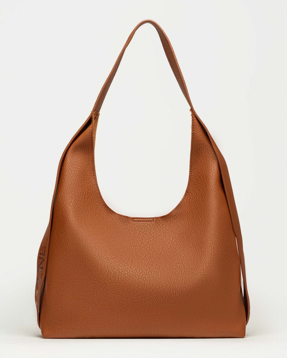 Bolso Heather en efecto cuero graneado - Cuoio 