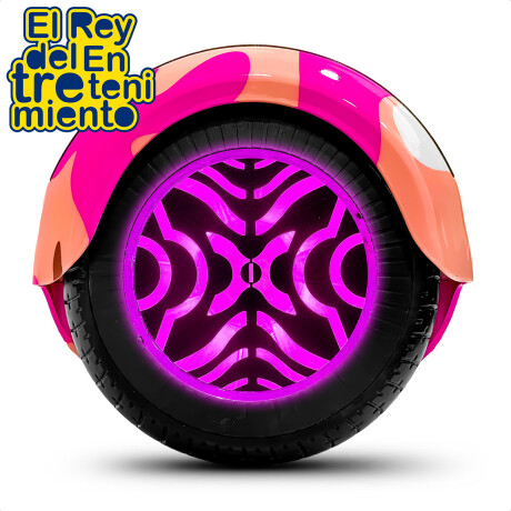 Skate Hoverboard Eléctrico 6.5 Bluetooth Luces Led N1 Rosado