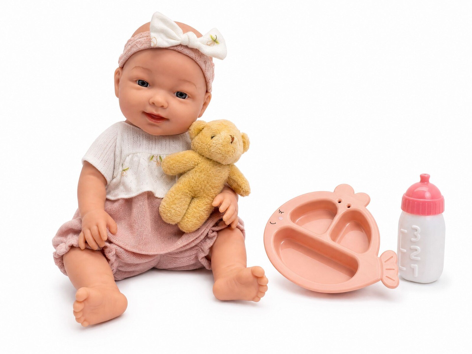 Muñeca con osito y accesorios beloved 