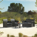JUEGO DE JARDÍN MODELO AZORES CONFORT GRAFITO Juego De Jardín Modelo Azores Confort Grafito