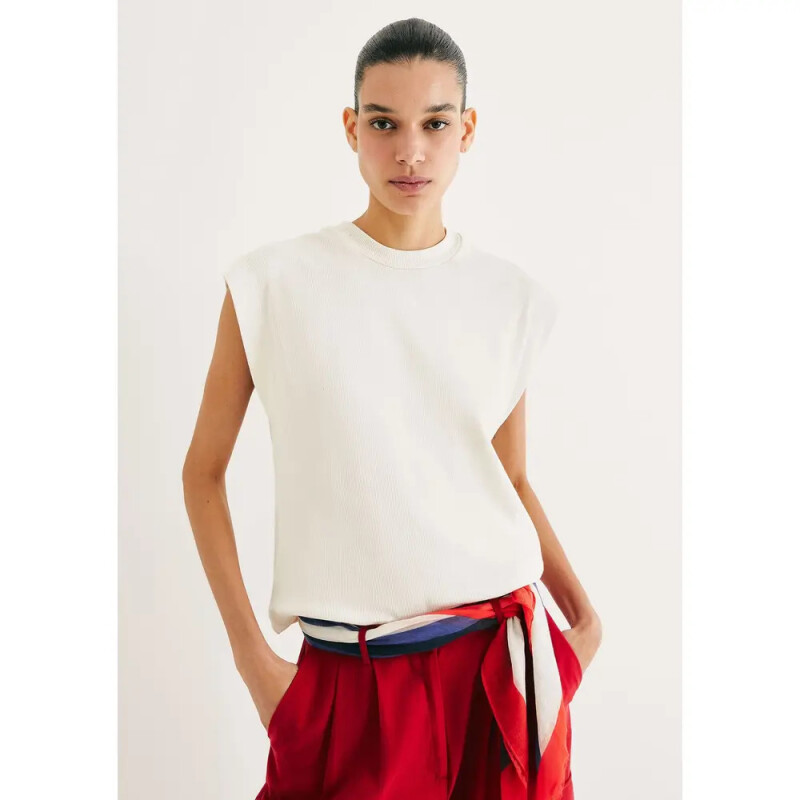 BLUSA SM FEM BEGE MESCLA