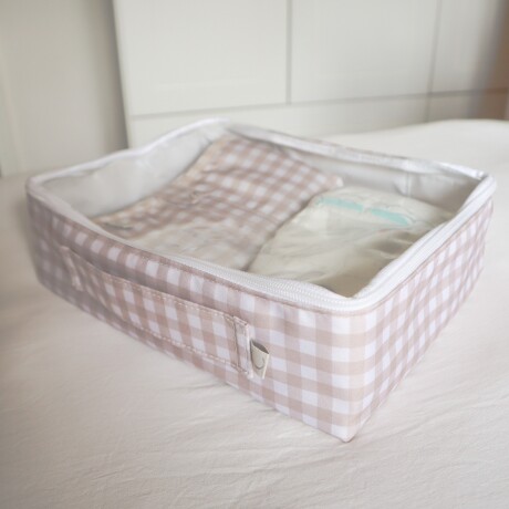Organizador Storage Box S Vichy Beige