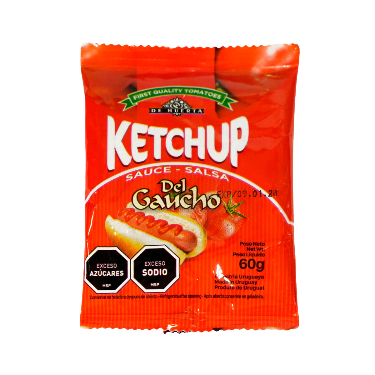 Salsa Ketchup Del Gaucho Sachet 60G 