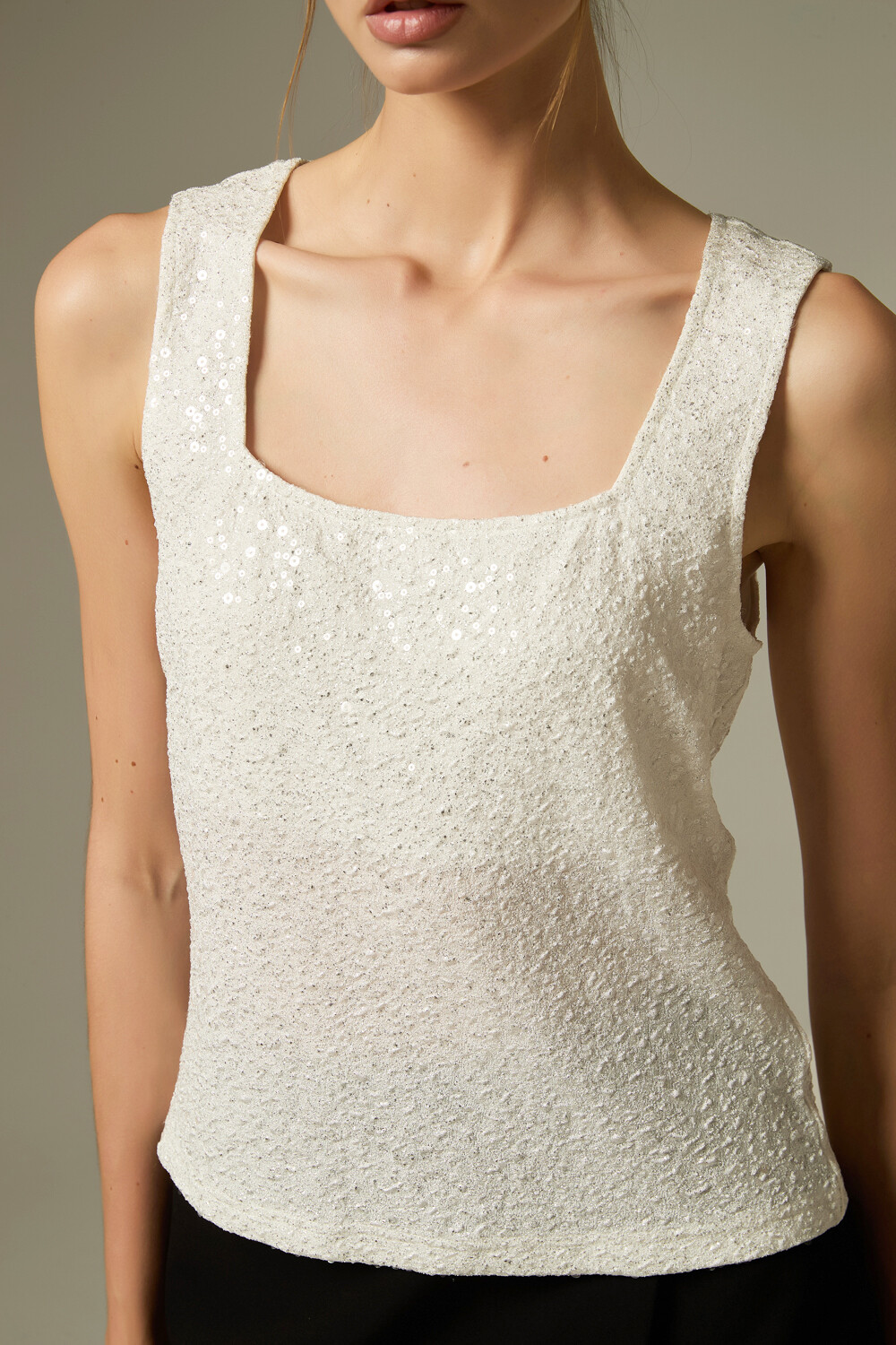 Musculosa Naril Marfil / Off White