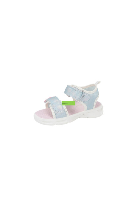 Sandalias con luces y brillo, celestes Sandalias con luces y brillo, celestes