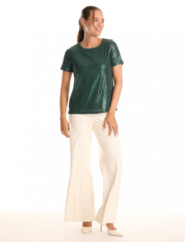 Blusa Noche Lentejue VERDE