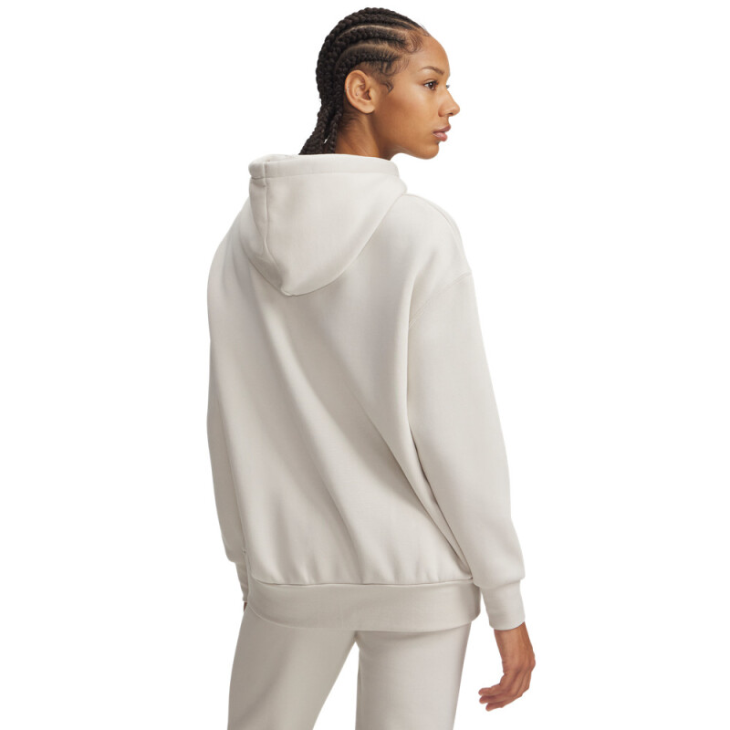 UA Icon Fleece OS Hoodie-WHT WHT-111