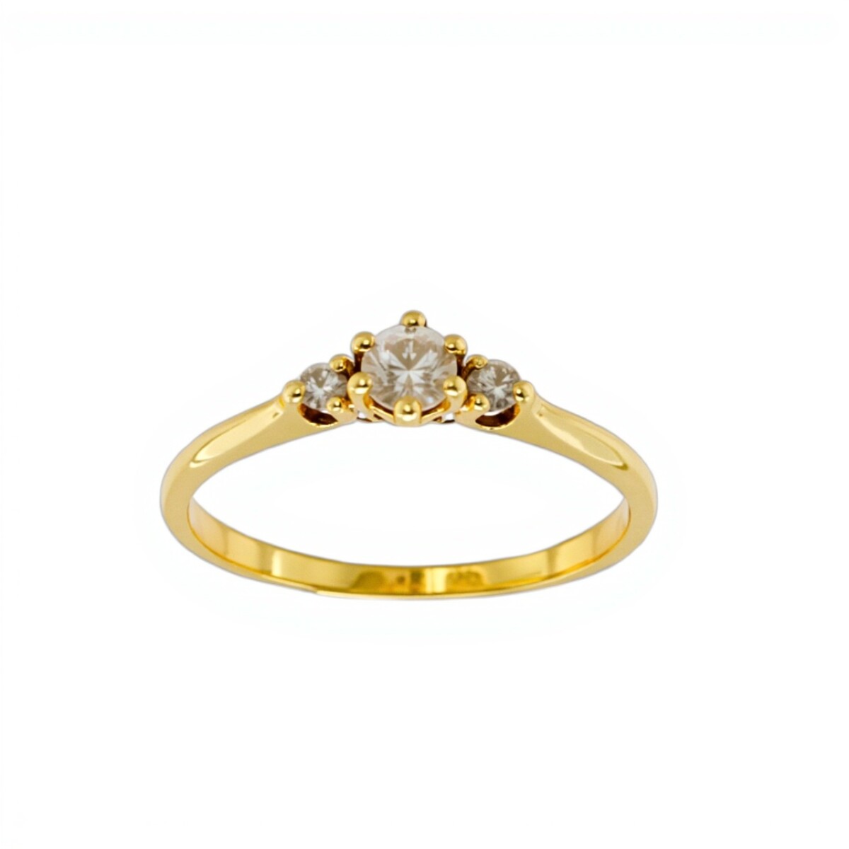 Anillo Trilogy-Oro 18k-Piedra Zirconia-AN9514 - conpiedra 