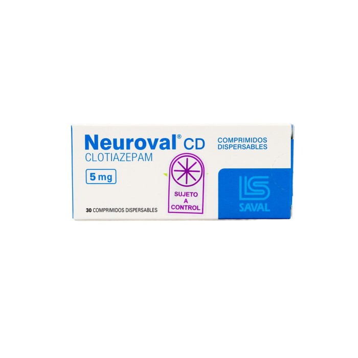 NEUROVAL CD 5 MG. CJ X 30 COMP. DISPERSA única