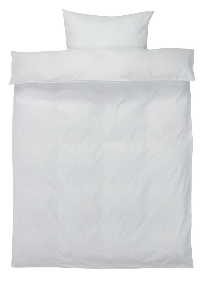 Juego funda nórdica DANA 1 Plaza 155x220 blanco 