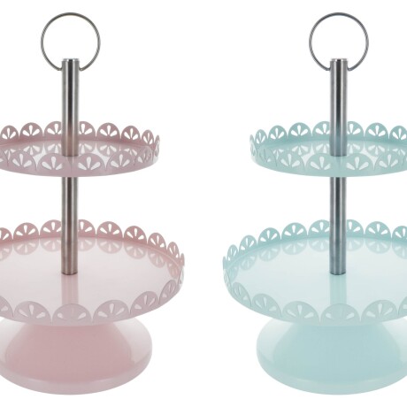 PLATO 2 PISOS EXHIBIDOR CUPCAKES METAL LINEA COLOR PASTEL 20.5X32CM CH102 PLATO 2 PISOS EXHIBIDOR CUPCAKES METAL LINEA COLOR PASTEL 20.5X32CM CH102
