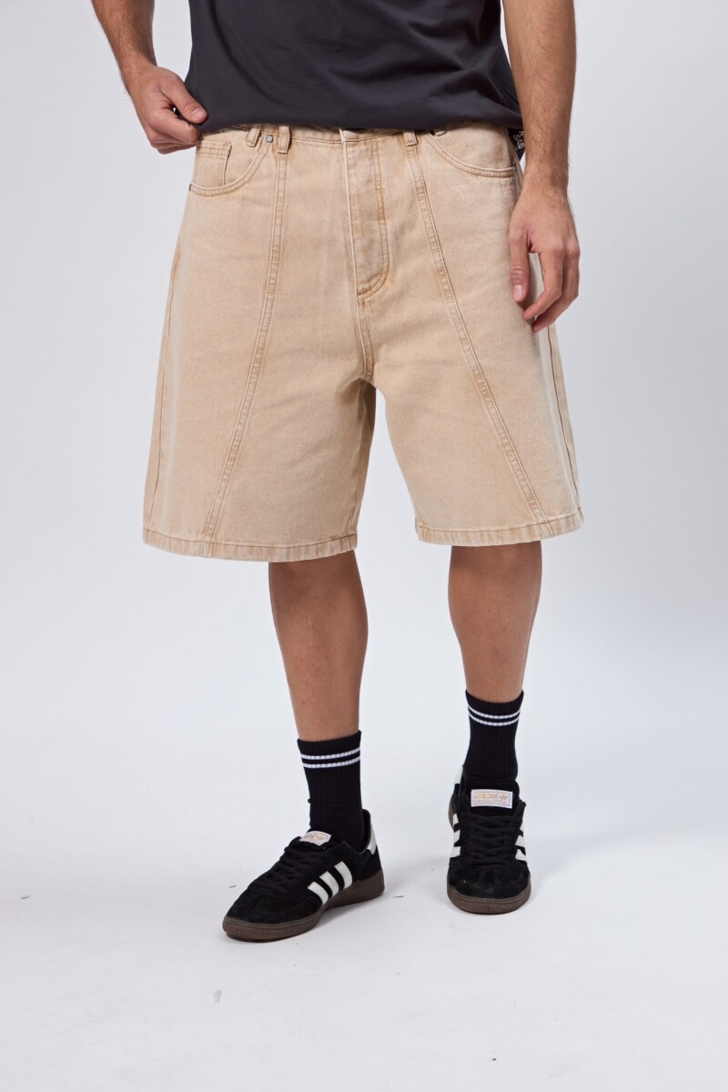 BERMUDA DENIM LINEA - BEIGE 