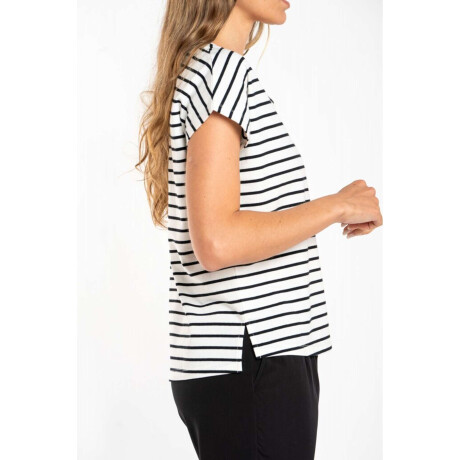 Remera Algodón A Rayas Nacar