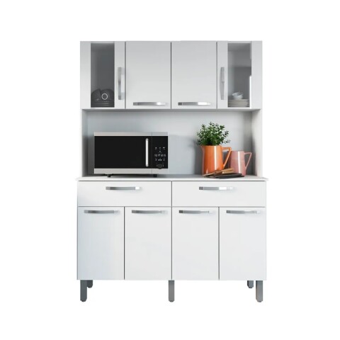 Kit Cocina 1230 8 Puertas 2 Cajones Lisboa Fiorello Blanco Kit Cocina 1230 8 Puertas 2 Cajones Lisboa Fiorello Blanco